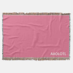 Cobertor Nome da cor rosa Axolotl
