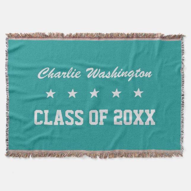 Cobertor Nome da graduação, ano & cobertura feitos sob (Frente)