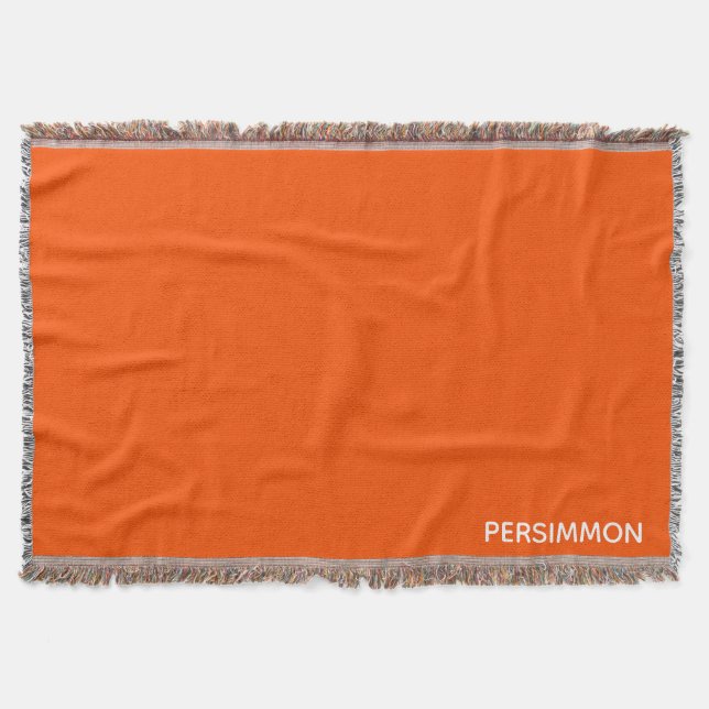 Cobertor Nome de cor vermelha do salmão (Frente)