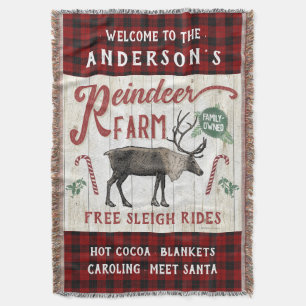 Cobertor Nome Personalizado Do Farmhouse Da Fazenda Rustic 