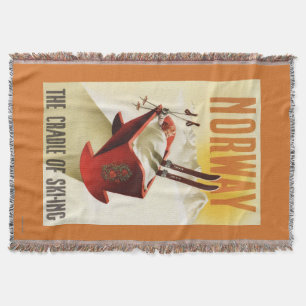 Cobertor Noruega - o berço do esqui