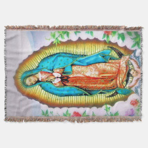 Cobertor Nossa Senhora de Guadalupe Floral