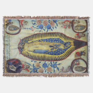 Cobertor Nossa Senhora de Guadalupe Virgem Maria 1824