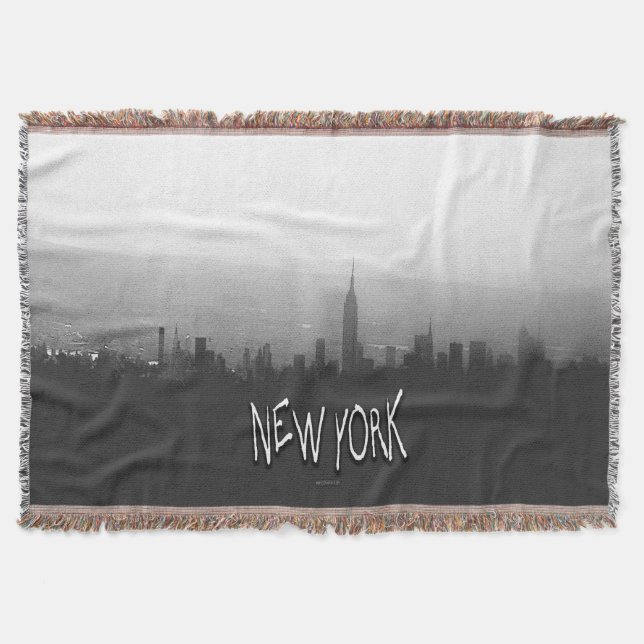 Cobertor Nova Iorque Skyline Throw Blanket (Frente)