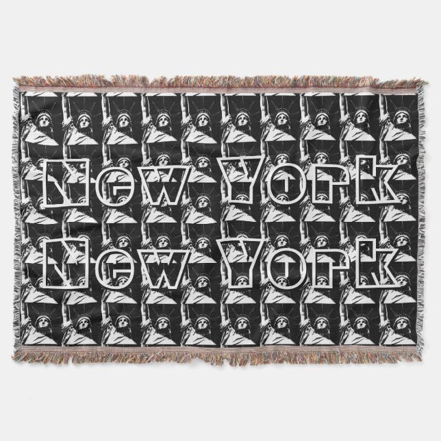 Cobertor Nova York Blanket NYC Estátua da Liberdade (Frente)