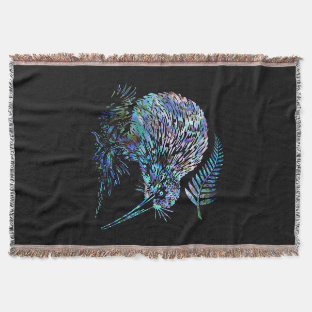 COBERTOR NOVA ZEALAND KIWI PAUA THROW BLANKET (Frente)