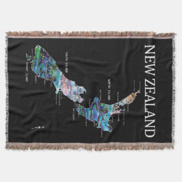 COBERTOR NOVA ZEALAND MAP SIMPLES PAUA