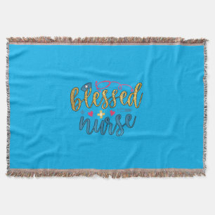 Cobertor Nurse Gift Blessed Nurse