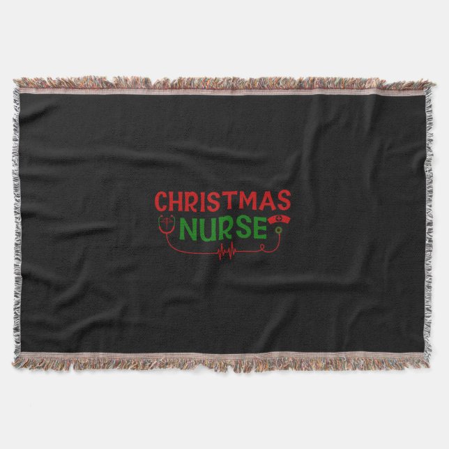 Cobertor Nurse Gift Christmas Nurse (Frente)