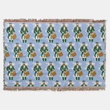 Nutcracker Frosted Blue Woven Blanket