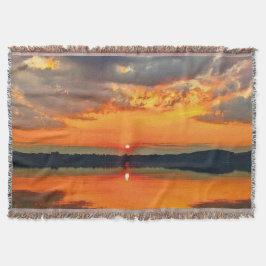 Cobertor Nuvens brilhantes no amanhecer