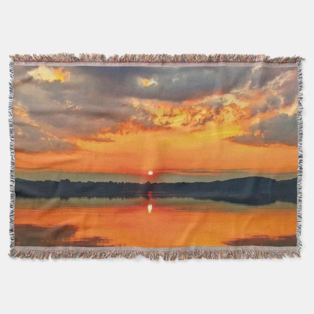 Cobertor Nuvens brilhantes no amanhecer (Frente)