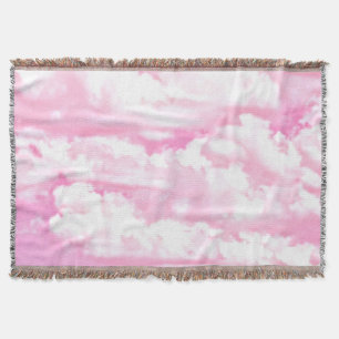Cobertor Nuvens Rosa Rosa Festivas