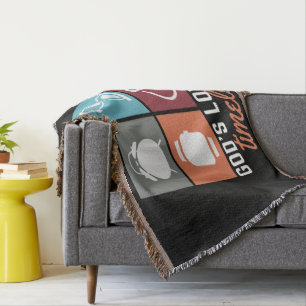 Cobertor O amor de Deus é o Eterno Christian Throw Blanket