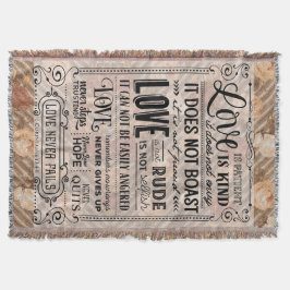 Cobertor O amor é a Bíblia do paciente Verse Rosa