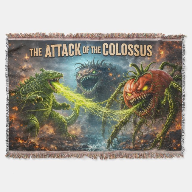 Cobertor O ataque do Colossus mutante vegetal tecido thr (Frente)