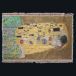 Cobertor O Beijo de Gustav Klimt<br><div class="desc">O Beijo de Gustav Klimt O Beijo é uma pintura de óleo na canvas com folhas de ouro, prata e platina adicionadas pelo pintor simbolista austríaco Gustav Klimt. Ela foi pintada em algum ponto em 1907 e 1908, no auge do que os estudiosos chamam de "Período Ouro". Apresentando tonalidades de...</div>