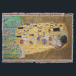 Cobertor O Beijo de Gustav Klimt<br><div class="desc">O Beijo de Gustav Klimt O Beijo é uma pintura de óleo na canvas com folhas de ouro, prata e platina adicionadas pelo pintor simbolista austríaco Gustav Klimt. Ela foi pintada em algum ponto em 1907 e 1908, no auge do que os estudiosos chamam de "Período Ouro". Apresentando tonalidades de...</div>