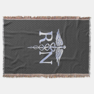 Cobertor O Caduceus do RN da enfermeira diplomada