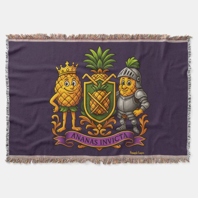 Cobertor O Casaco de Armas do Império do Abacaxi (Frente)