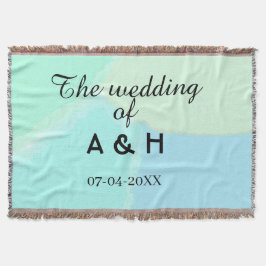 Cobertor O casamento do nome do casal letra inicial data