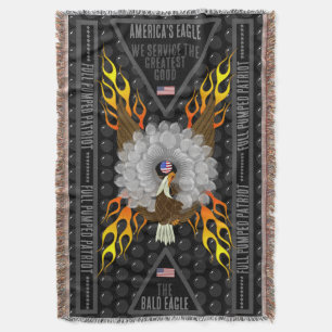 Cobertor O Cheio de Águia Americano saltou o Patriota