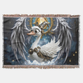 Cobertor O Cisne Curioso de Relógio.