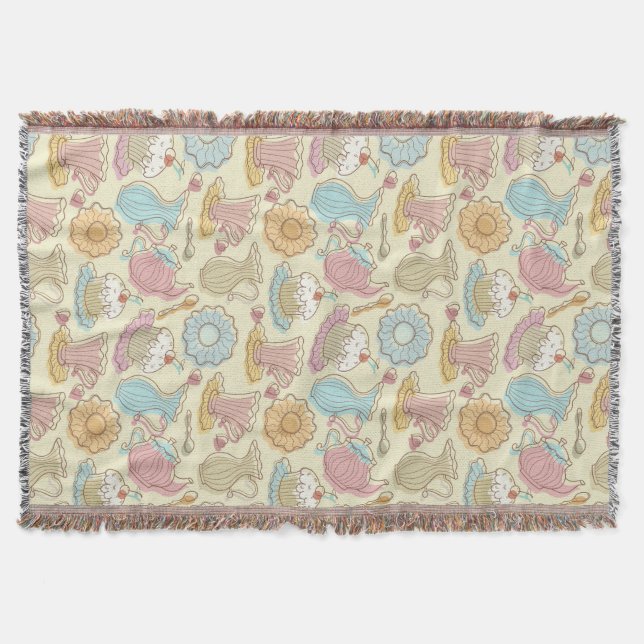 Cobertor O desenho da mão torna côncavas silhuetas (Frente)