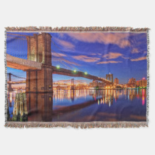 Cobertor O East River, ponte de Brooklyn, Manhattan