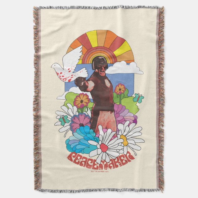 Cobertor O Esquadrão Suicida | Flores de Pacificador e Sol (Frente Vertical)