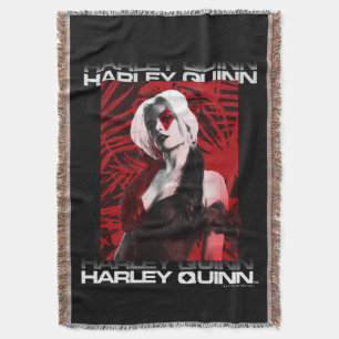 Cobertor O Esquadrão Suicida   Harley Quinn Red Fern Retrat