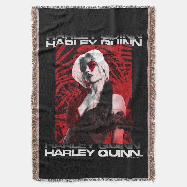 Cobertor O Esquadrão Suicida | Harley Quinn Red Fern Retrat (Frente Vertical)