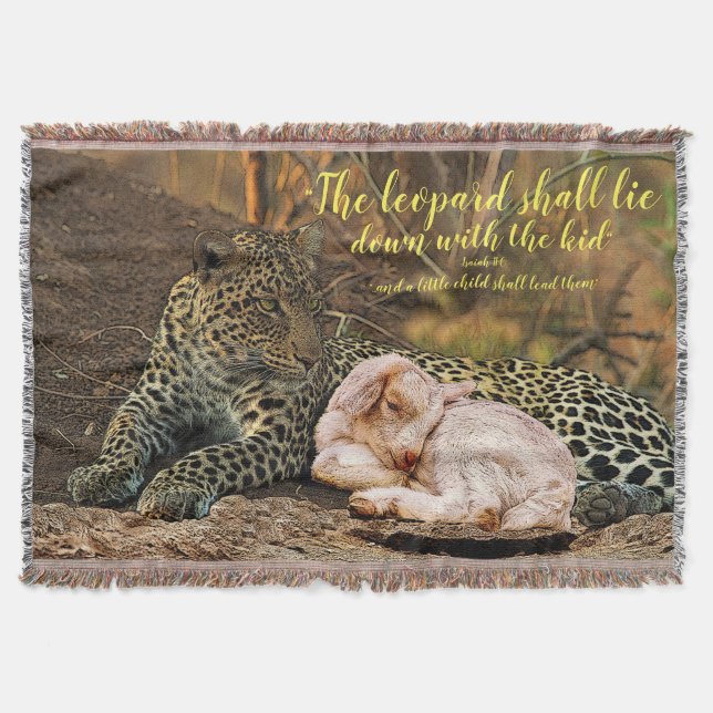 Cobertor O leopardo encontrar-se-á para baixo com o (Frente)