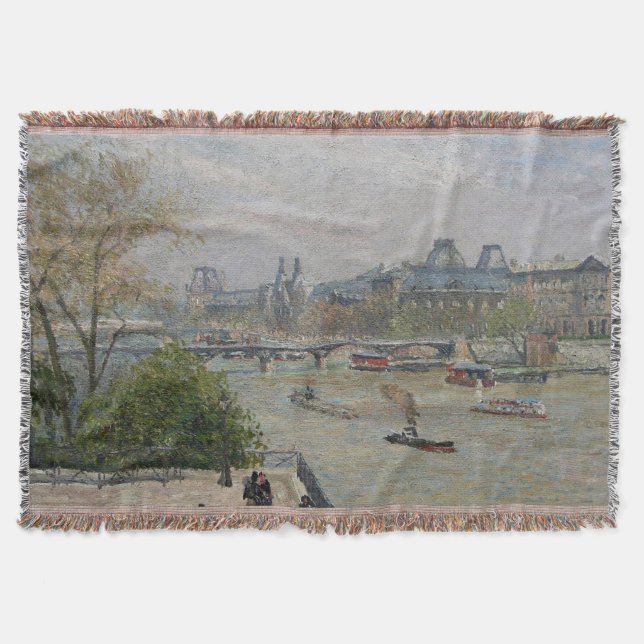 Cobertor O Louvre, Primavera Camille Pissarro (Frente)