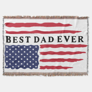 Cobertor O melhor Pai de Bandeira Americana