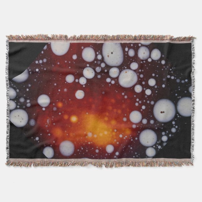 Cobertor O nascimento das estrelas num líquido de Abstrato (Frente)