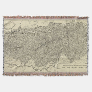 Cobertor O parque nacional Mapa de Great Smoky Mountains