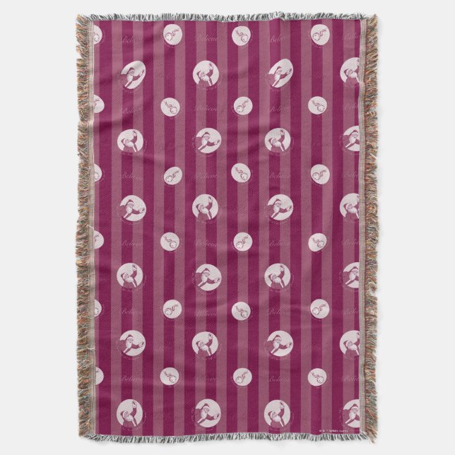 Cobertor O Polar Express | Padrão de Papai Noel Striped (Frente Vertical)