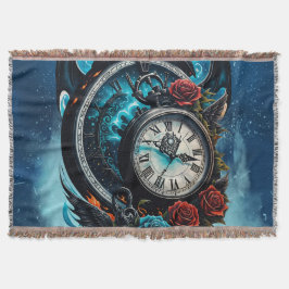 Cobertor O Relógio Na Mista do Infinito.