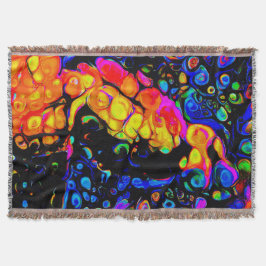 Cobertor O Solitário Pássaro 4: Estilo de Arte Líquida