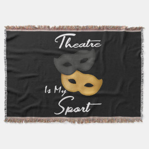 Cobertor O Teatro É Meu Esporte Presente de Lover de Teat