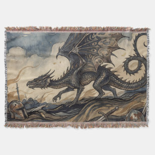 Cobertor O Wyvern Sobre Cavaleiros Caídos