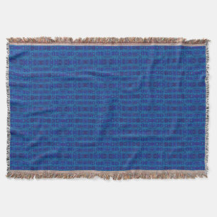 Cobertor Onda azul, padrão geométrico abstrato, desenhado