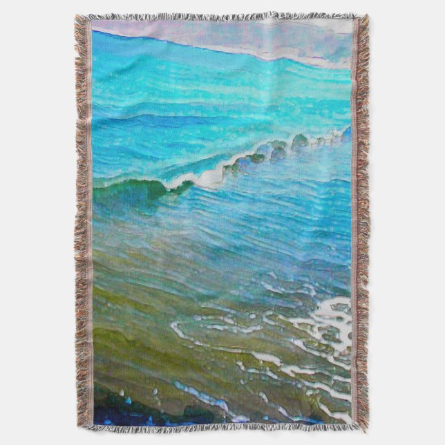 Cobertor Ondas de Aquarela  (Frente Vertical)