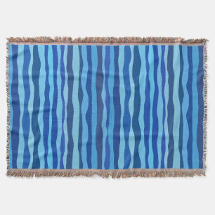 Cobertor Ondas de Azul Ciano Azul Naval Cobalto Azul Céu