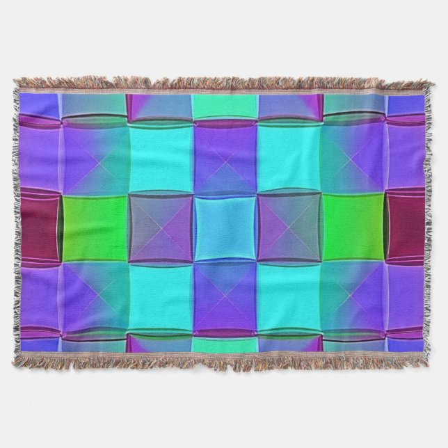 Cobertor Ondas Geométricas de Luz Vibradas (Frente)