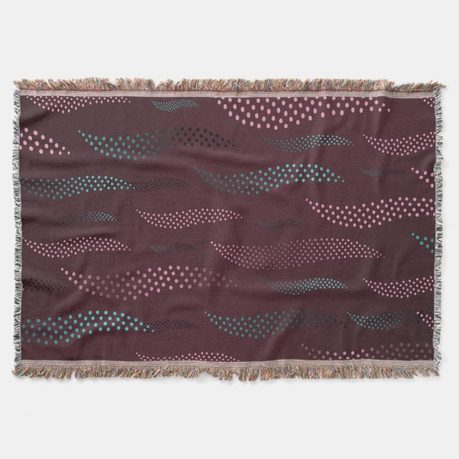 Cobertor Ondas Tigre (padrão estilizado) 6 (Frente)