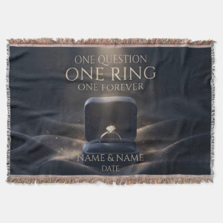 Cobertor One Ring One Forever Romantic Marriage Proposal
