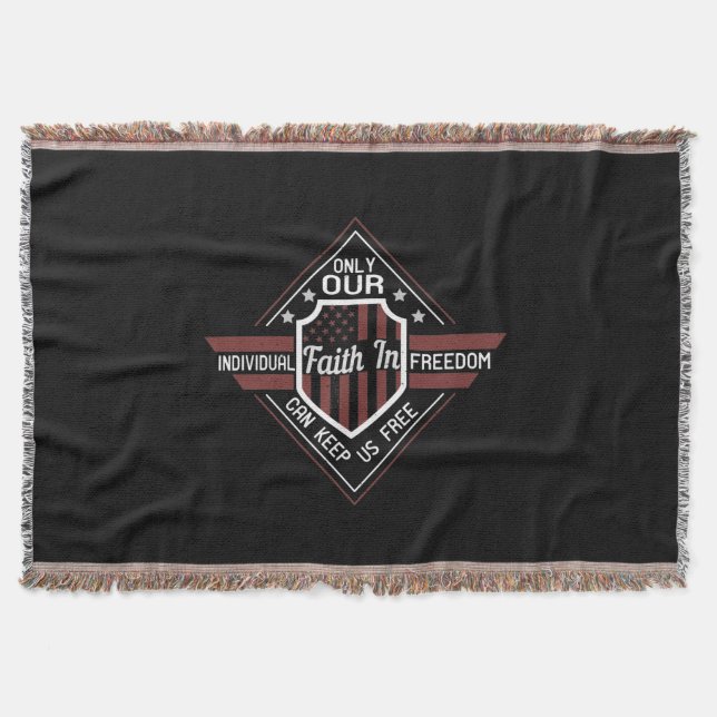Cobertor Only Our Individual Faith In Freedom (Frente)