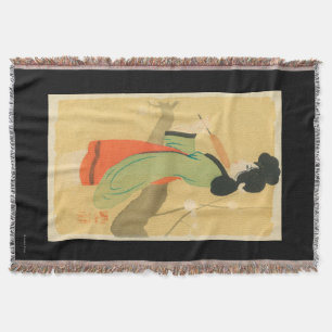 Cobertor Opinião uma mulher japonesa em ParisParis, France